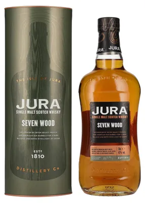 Image de Jura Seven Wood Single Malt Scotch Whisky en coffret cadeau | 42 % vol | 0,7 l