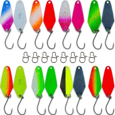 Productafbeelding van Solidchoice - Set van 8 Forellepels met Verschillende Kleuren