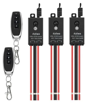 Productafbeelding van Draadloze Schakelaar - Afstandsbediening Relay - Apparaten Bediening - 100 Meter Bereik - 3 Kanaals - Wit