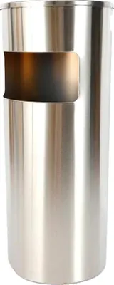 Image de Cendrier d'extérieur, acier inoxydable, capacité 30 l, argenté