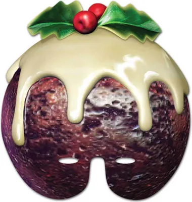 Produktbild von Christmas Pudding - Masken - Promi Maske