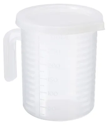 Messbecher 250 ml, PP, doppelseitige Skala, mit Griff