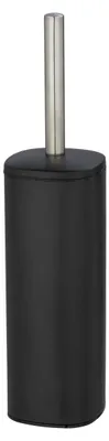 Produktbild von WENKO WC-Garnitur Mod. Alassio, Schwarz, geschlossene Form, aus lackiertem Stahl