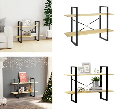 Produktbild von vidaXL Bücherregal 2 Böden 100x30x70 cm Massivholz Kiefer - Bücherregal - Bücherregale - Bücherregal Holz - Bücherregal Massivholz