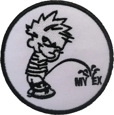 Produktbild von Aufnäher / Bügelbild - Piss On My Ex  Funny Lustig Biker - Patch Aufbügler Applikationen Applikation Patches Sticker, Größe: 7,6 x 7,6 cm