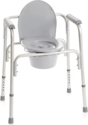 Image de Chaise de toilette et de douche Moretti 4 en 1 - avec accoudoirs rabattables