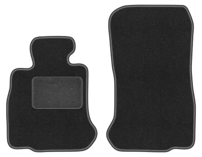 Immagine prodotto di Tappetini anteriori in moquette per BMW 6 F13 2011-2018 (coupé) – 2 pezzi, grigio grafite, su misura – Wielganizator LUX