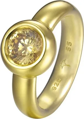 Produktbild von Joop Damen Ring Silber gold  Zirkonia LANA JPRG90736B, Ringgröße:55 (17.5 mm Ø)