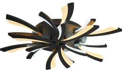 Zdjęcie produktu dla Lampa sufitowa LED XW062-9Black 90cm z pilotem Regulacja barwy/jasności światła Lampa sufitowa LED z możliwością ściemniania