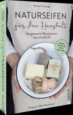 Produktbild von Buch zur Seifenherstellung: Gallseife & Schmierseife für Haushalt & Reinigung, mit Step-Fotos & Tipps zur Resteverwertung