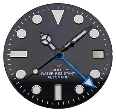 Image de Aiguilles, marqueurs lumineux, compatible avec le mouvement NH34, n°15, aiguilles lumineuses bleues