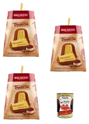 Produktbild von Balocco Italian Gourmet Pandoro Tiramisù weicher Weihnachtskuchen Italien 3 x 800g