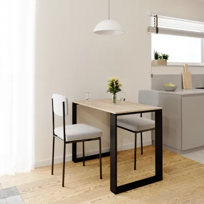 Produktbild von Stôl AKKE Sonoma LOFT s čiernymi nohami DxŠxV: 70x50x75 cm