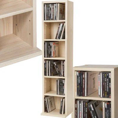 Produktbild von CD DVD Regal Juliane 90 x 21 x 20 cm