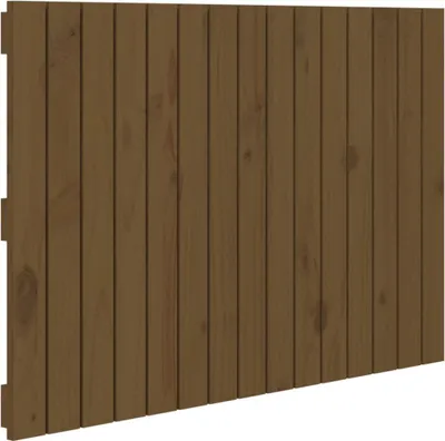 Produktbild von vidaXL Wand-Kopfteil Honigbraun 95,5x3x60 cm Massivholz Kiefer