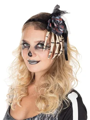 Produktbild von Haarreif Skeletthand Halloween