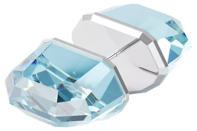 Produktbild von Swarovski Lucent Einzelohrstecker in Blau mit Silberfarbenen-Legierungsschicht - Artikelnummer 5600255