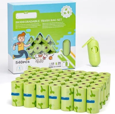 Produktbild von Famanu Hundekotbeutel 540 Leckfreie Beutel mit Spender - Extra Groß, Wasserfest, Reißfest
