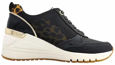 Imagen del producto de Zapatos deportivos para mujer de la marca Marco Tozzi, tipo cordones, color negro, para uso casual