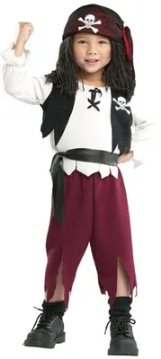 Produktbild von Pirat mit Bandana Kostüm für Kinder, Gr. T-S, Größe:S