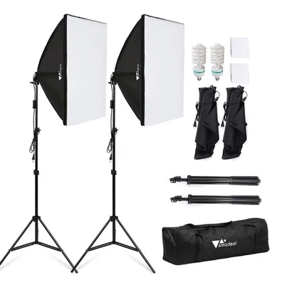 Produktbild von Amzdeal FS-SYP-001 1140W Professionelles Softbox Dauerlicht Set Studio 50x70 RX9