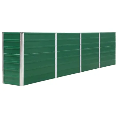 Zdjęcie produktu dla Maison Exclusive – podwyższona grządka 320 x 40 x 77 cm Stal ocynkowana Zielona