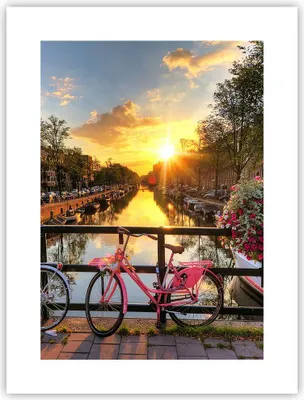 Produktbild von Poster - Poster ohne Rahmen - Bikes Kanal Amsterdam Architektur - 30x40 cm - Wand Bild - Wanddeko - Wandbilder - Kunstposter - Wandposter - Bilder - Kunstdruck - Wandbild - P2XPA30x40-3081