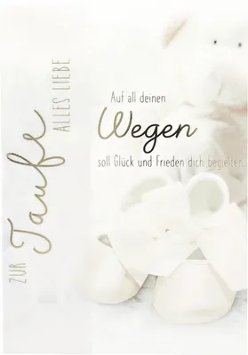 Produktbild von 1 xGeburtstagskarte 52/Zur Taufe alles Liebe Auf all deinen
