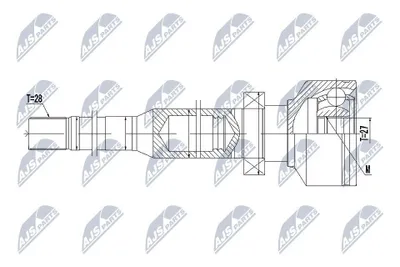 Produktbild von NTY Gelenksatz Antriebswelle Vorne Rechts für VOLVO XC60 (156) NPW-VV-102