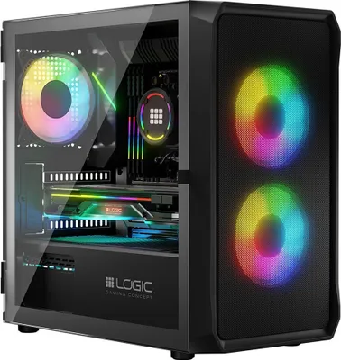 Produktbild von Logic PORTOS ARGB MINI USB-3.0-Gehäuse schwarz