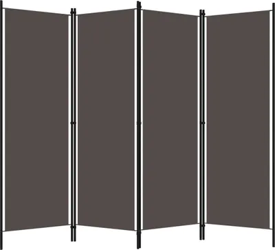 A four-panel room divider is shown against a white background.