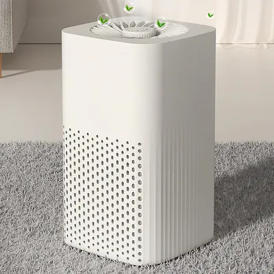 Produktbild von USB Luftreiniger für Staub und Gerüche, kompakt und effizient für den Schreibtisch, sorgt für frische und saubere Luft in Ihrem Raum.