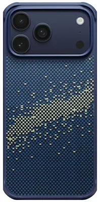 Immagine prodotto di Custodia PITAKA StarPeak Aramid ProGuard con MagSafe compatibile con iPhone 17 Pro, Galassia Via Lattea