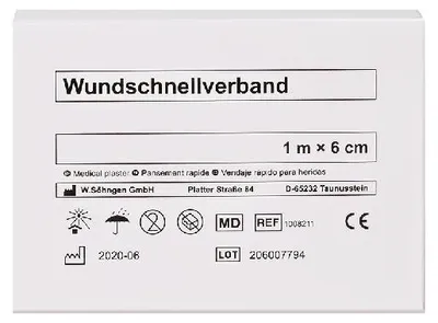Produktbild von Pflaster-Schnellverband 1m x 6 cm | Packung (1 Stück)