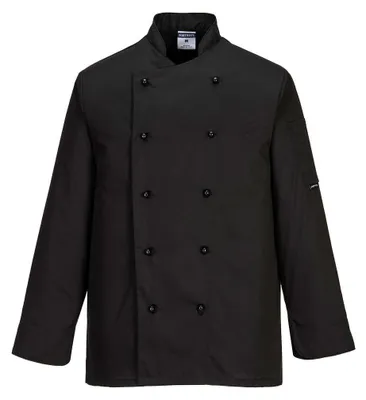 Zdjęcie produktu dla C834 - Bluza kucharska Somerset 35i bawełna 65i poliester- 2 kolory - XS-3XL