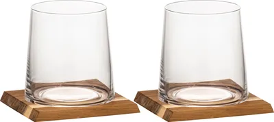 Produktbild von ladelle HARVEY Whiskeyglas & Untersetzer-Set 2-er Pack