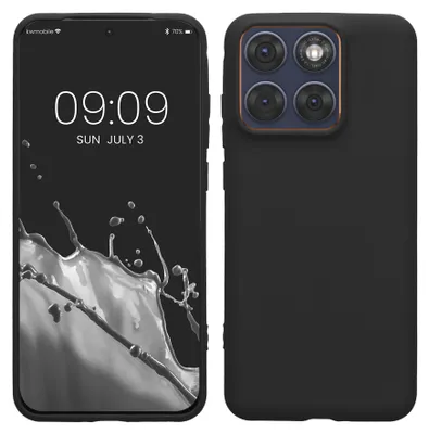 Produktbild von kwmobile Hülle für Motorola Edge 70 Fusion / Edge 70 Fusion+ TPU Case - Handyhülle unterstützt kabelloses Laden, flexible Schutzhülle, gummiertes