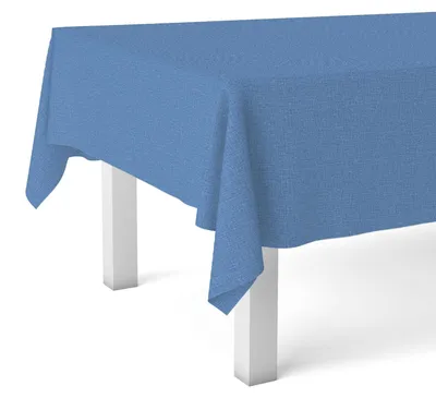 Tischdecke aus PVC, blau, rechteckig, 180 x 140 cm