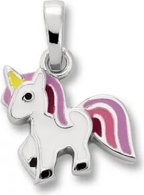 Produktbild von Anhänger Einhorn 925/- Silber rhodiniert
