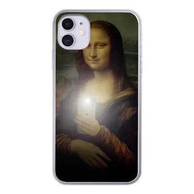 Produktbild von MuchoWow® Handyhülle Schutzhülle Hülle für iPhone 11 Mona Lisa - Da Vinci - Telefon Silikon Softcase Handy Hülle - Handytasche