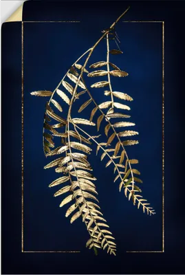 Produktbild von ARTland Wandbild, selbstklebend Goldener Pfefferbaum Größe: 80x120 cm
