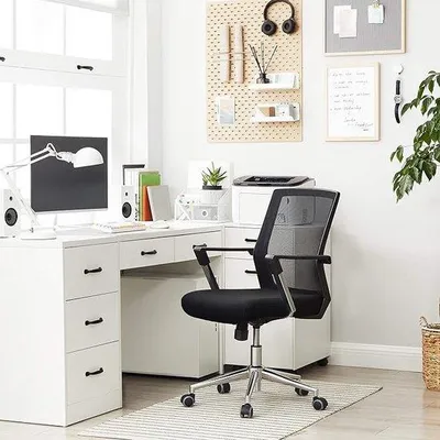 Immagine prodotto di Sedia da ufficio ergonomica con poggiatesta regolabile, braccioli e supporto lombare per la prevenzione dei dolori alla schiena