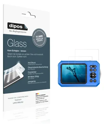 Produktbild von 2x Schutzfolie für Yixinxin UP019BU02 - Anti-Shock 9H Folie dipos Glass Kunststoffglas