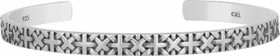 Produktbild von cai Armreif 925/- Sterling Silber 6,5cm Silbergrau 132260319