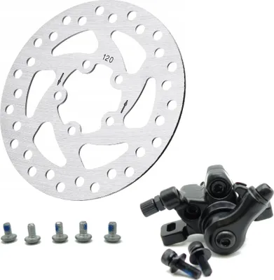 Produktbild von Bremssattel Set + 120mm Bremsscheibe für Xiaomi M365 Pro 2 1S Essential