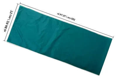 Produktbild von Grüne Patientenlagerungsmatte 180 x 75 cm Silikonbeschichtete Transferdecke für bettlägerige Senioren zur Pflege und Positionierung