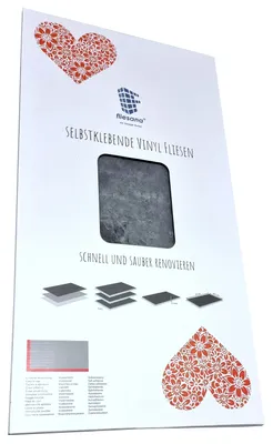 Produktbild von 3 Stk. KOMBÜSE Fliesana - Wasserdichte Klebefliesen für Bad & Küche - Modernes Design - Natursteineffekt – Küchenrückwand Fliesen überkleben