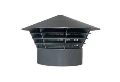 Produktbild von Wetterkappe/Entlüftungshaube DN 100, Dunsthut, Lüftungspilz, Garage, Dachlüfter, Ersatzhaube, PVC, DN 110