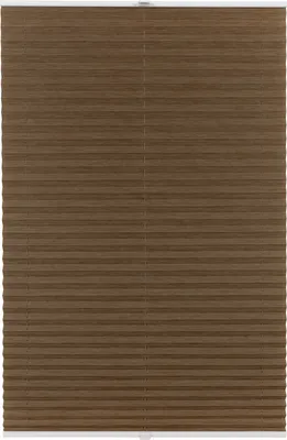 Produktbild von Plissee auf Maß Bamboo Klemmfix ohne Bohren Farbe: Dunkelbraun Bamboo, Größe: B): 41-50 cm, H): 151-200 cm