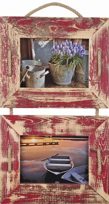 Immagine prodotto di Cornice Duo 13x18 cm Rot Bloody doppia in legno riciclato